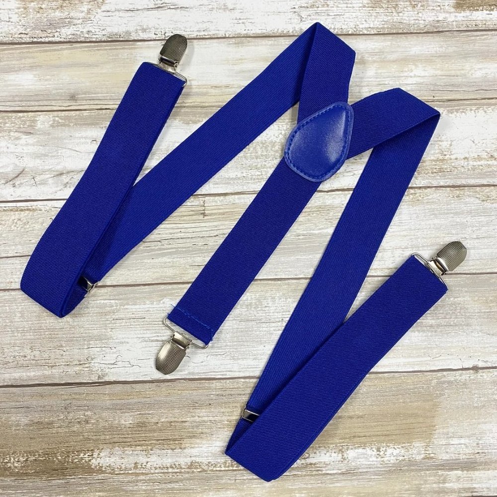 Mens's BLUE Suspenders for wedding accessories